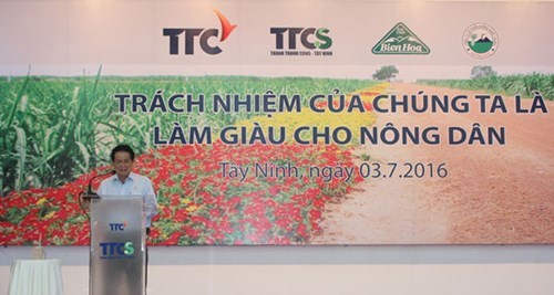 Chủ Tịch Tập đoàn TTC phát biểu tại chương trình